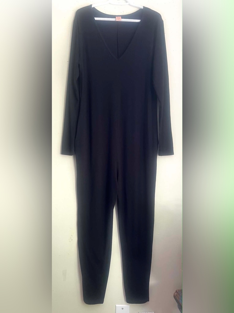 Smash + Tess Black V-Neck Long-Sleeve Jumpsuit